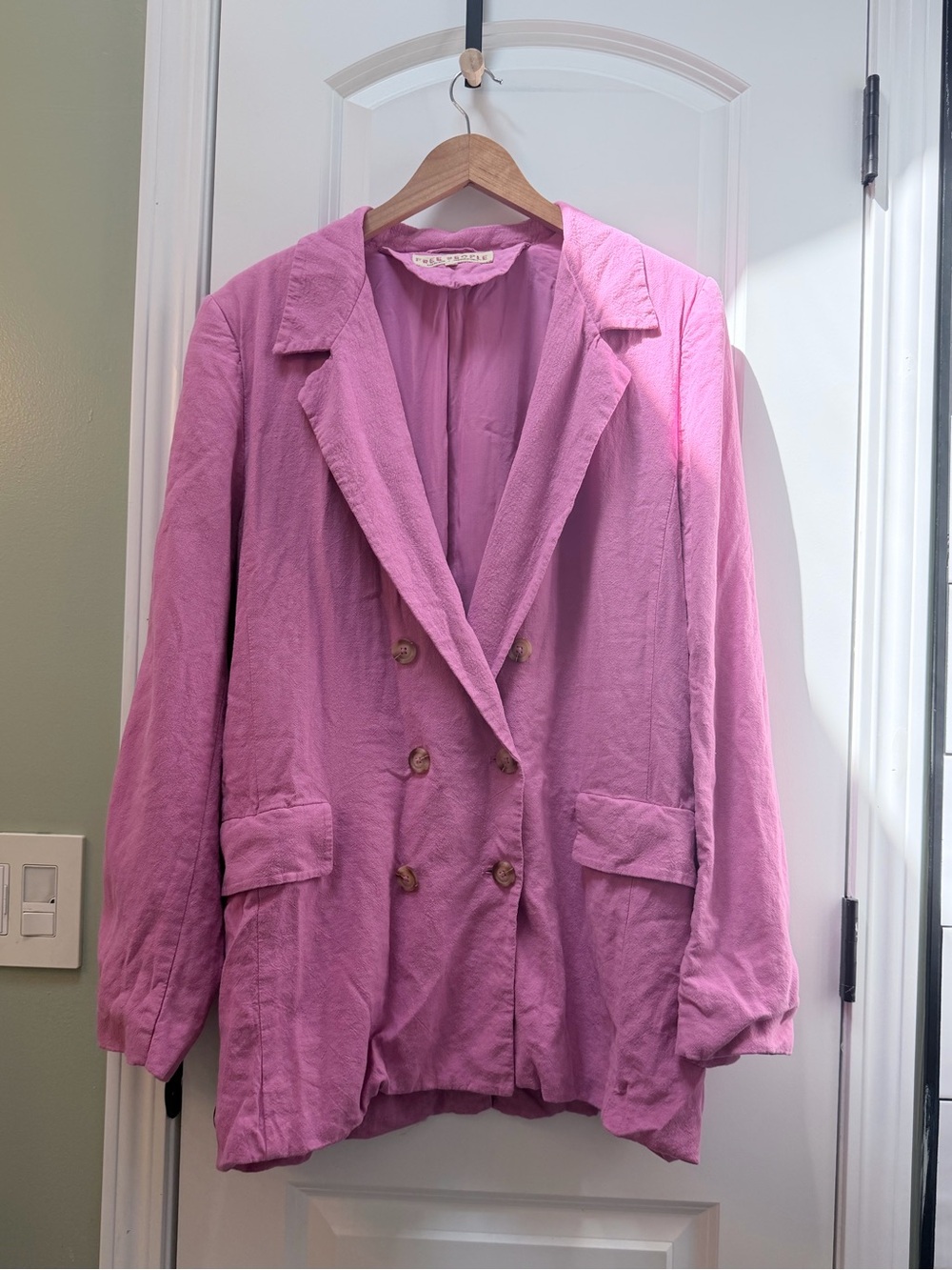 Free People Olivia Linen Blazer